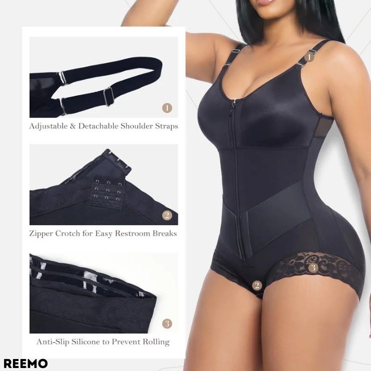 ShapeFlex™ Tummy Control Zip Bodysuit