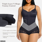 ShapeFlex™ Tummy Control Zip Bodysuit