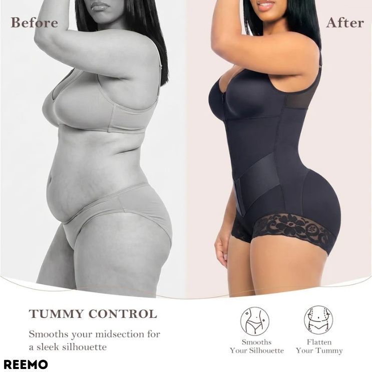 ShapeFlex™ Tummy Control Zip Bodysuit