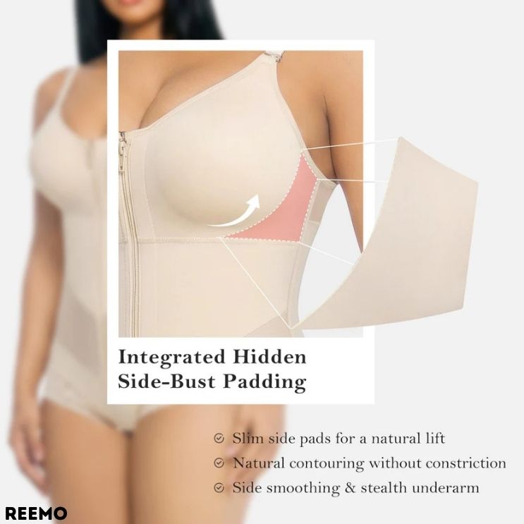 ShapeFlex™ Tummy Control Zip Bodysuit