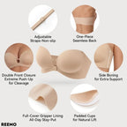SecureFit™ Strapless Front Hook Bra