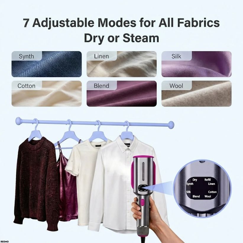 Portable Travel Garment Steamer – Fast & Easy Wrinkle Removal