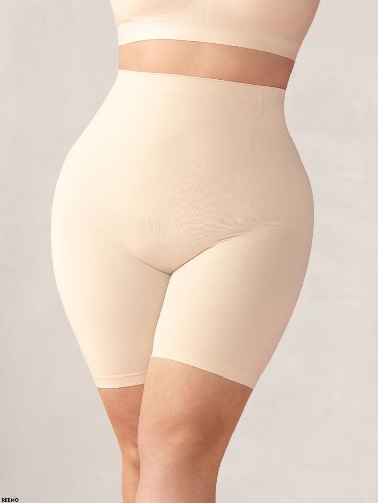 High-Waisted Sculpting Shaper Shorts – Tummy & Thigh Support