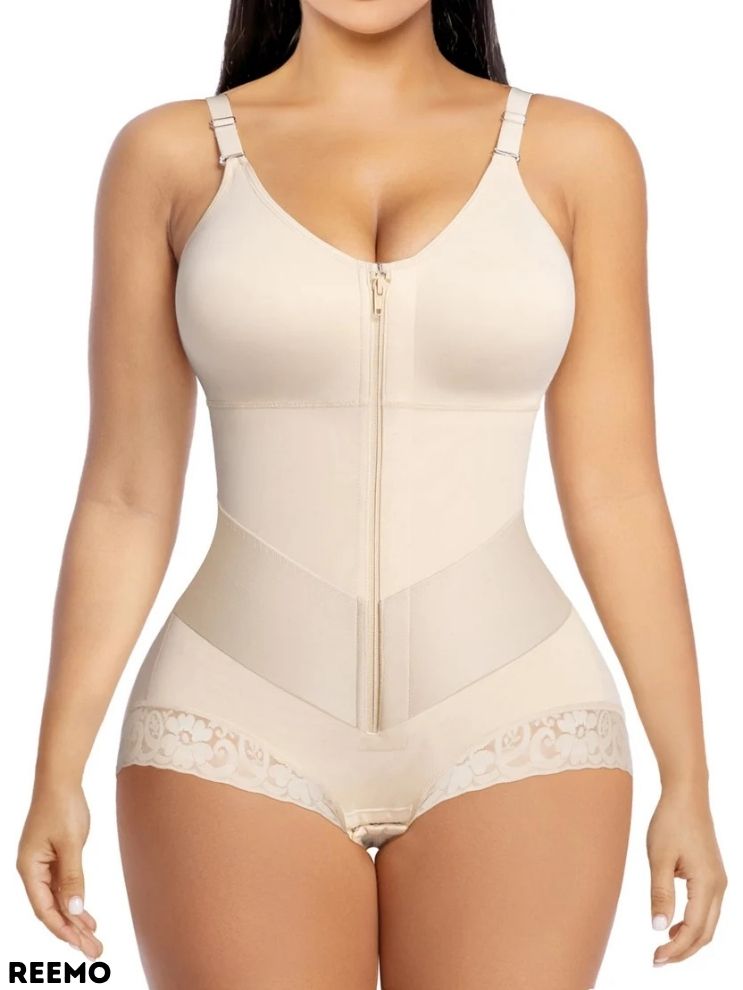 ShapeFlex™ Tummy Control Zip Bodysuit
