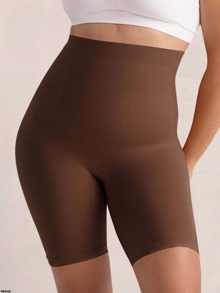 High-Waisted Sculpting Shaper Shorts – Tummy & Thigh Support