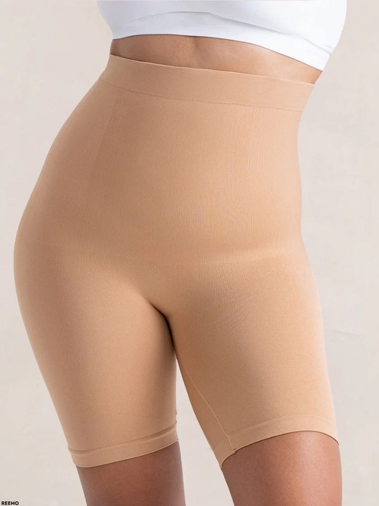High-Waisted Sculpting Shaper Shorts – Tummy & Thigh Support